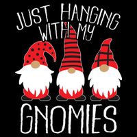 Cute Christmas Just Hanging With My Gnomies Cooling Performance Crew T-Shirt