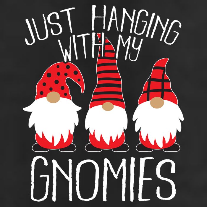 Cute Christmas Just Hanging With My Gnomies Adult Drive Performance Visor