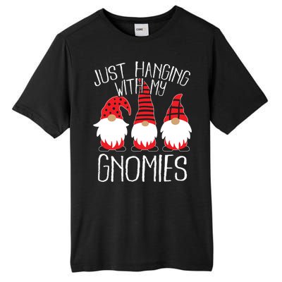 Cute Christmas Just Hanging With My Gnomies Tall Fusion ChromaSoft Performance T-Shirt