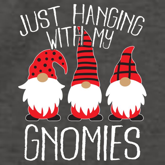 Cute Christmas Just Hanging With My Gnomies Vector Backpack