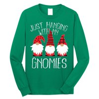 Cute Christmas Just Hanging With My Gnomies Long Sleeve Shirt