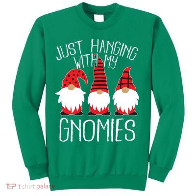 Cute Christmas Just Hanging With My Gnomies Sweatshirt