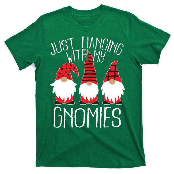 Cute Christmas Just Hanging With My Gnomies T-Shirt