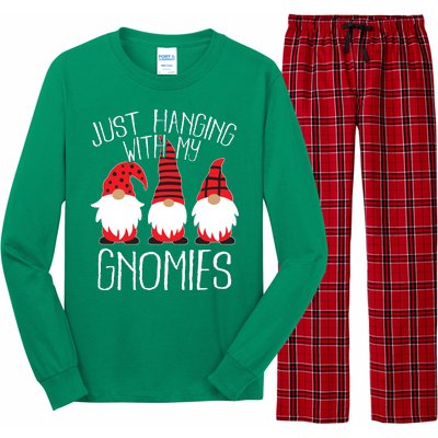 Cute Christmas Just Hanging With My Gnomies Long Sleeve Pajama Set