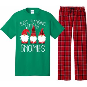 Cute Christmas Just Hanging With My Gnomies Pajama Set