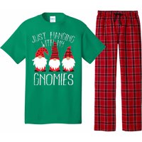 Cute Christmas Just Hanging With My Gnomies Pajama Set