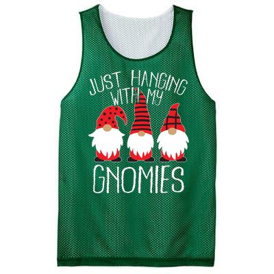 Cute Christmas Just Hanging With My Gnomies Mesh Reversible Basketball Jersey Tank