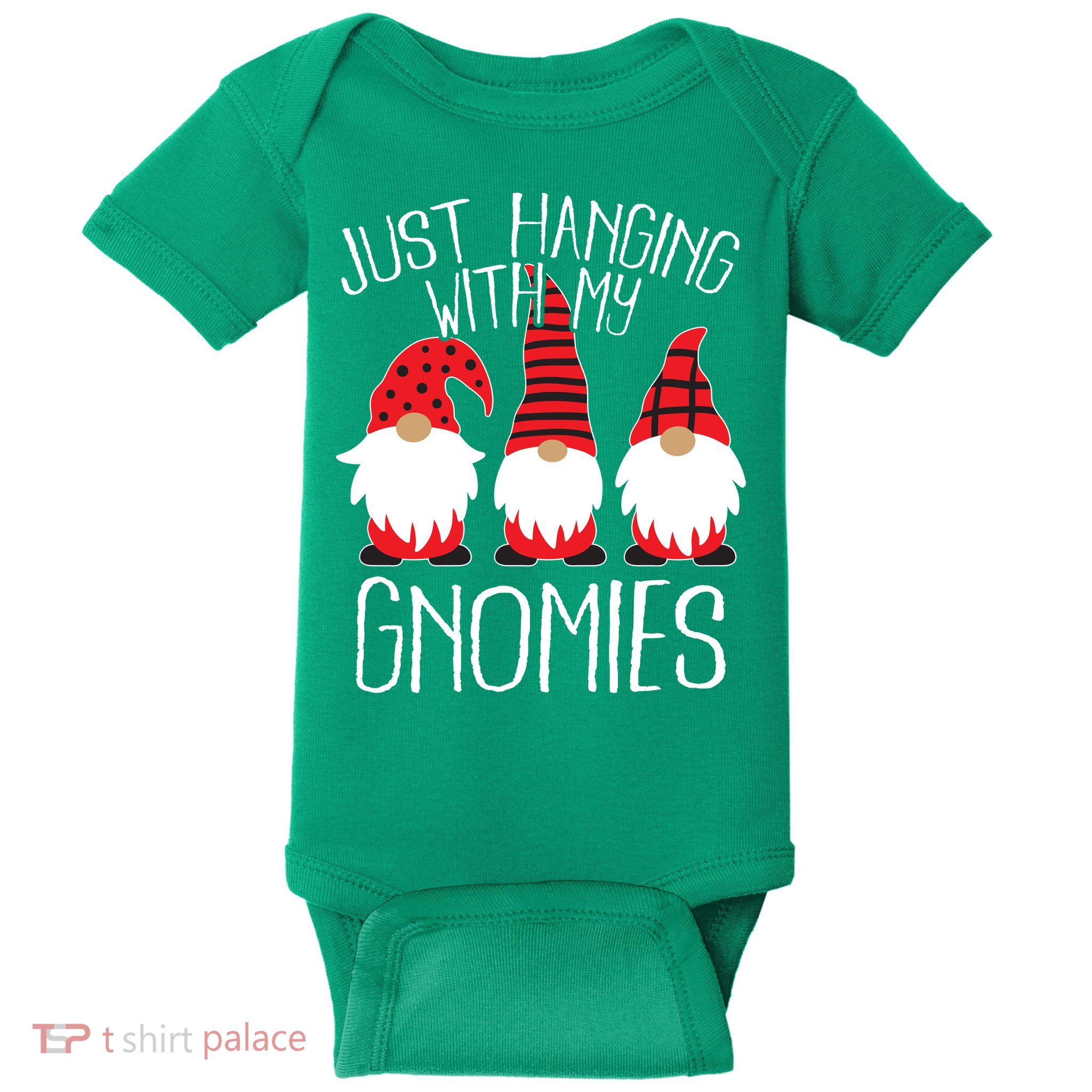 Cute Christmas Just Hanging With My Gnomies Baby Bodysuit