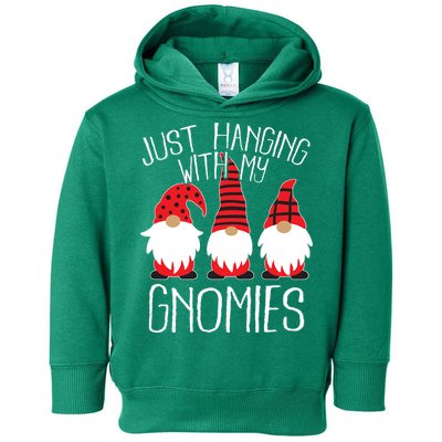 Cute Christmas Just Hanging With My Gnomies Toddler Hoodie