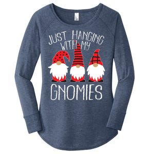 Cute Christmas Just Hanging With My Gnomies Women's Perfect Tri Tunic Long Sleeve Shirt