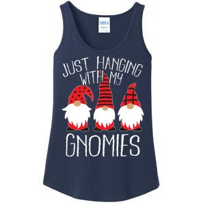 Cute Christmas Just Hanging With My Gnomies Ladies Essential Tank