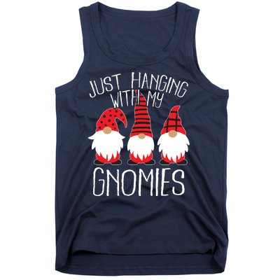 Cute Christmas Just Hanging With My Gnomies Tank Top