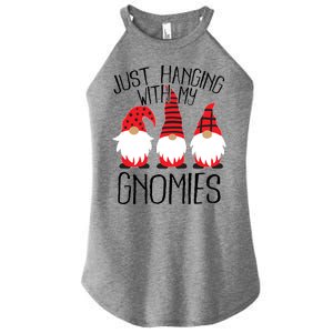 Cute Christmas Just Hanging With My Gnomies Women's Perfect Tri Rocker Tank