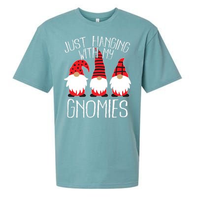 Cute Christmas Just Hanging With My Gnomies Sueded Cloud Jersey T-Shirt