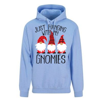 Cute Christmas Just Hanging With My Gnomies Unisex Surf Hoodie