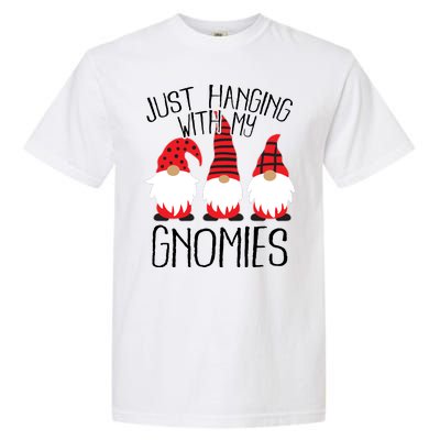 Cute Christmas Just Hanging With My Gnomies Garment-Dyed Heavyweight T-Shirt