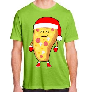 Cute Christmas Pizza Guy Adult ChromaSoft Performance T-Shirt