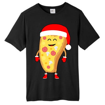 Cute Christmas Pizza Guy Tall Fusion ChromaSoft Performance T-Shirt