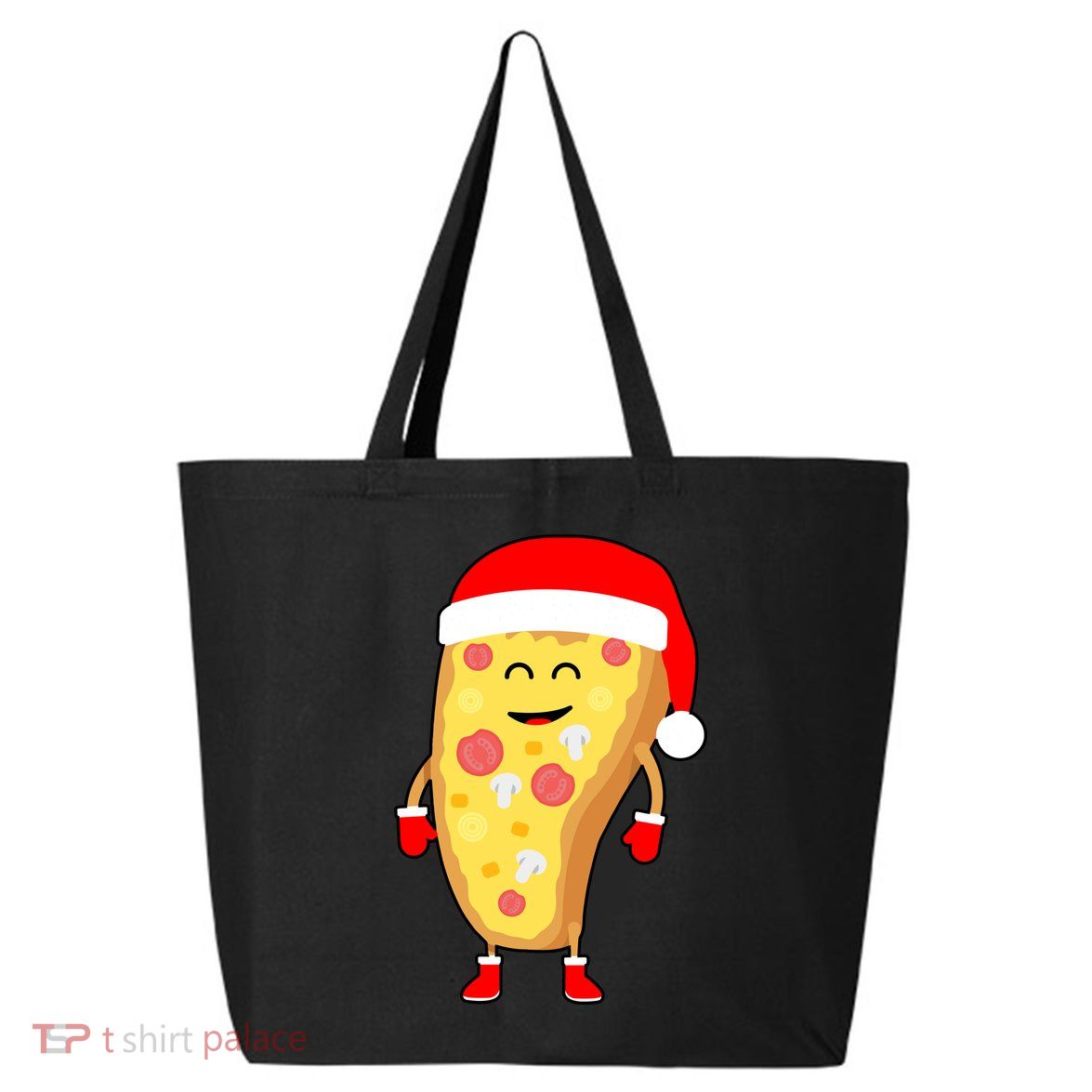 Cute Christmas Pizza Guy 25L Jumbo Tote