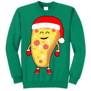 Cute Christmas Pizza Guy Sweatshirt