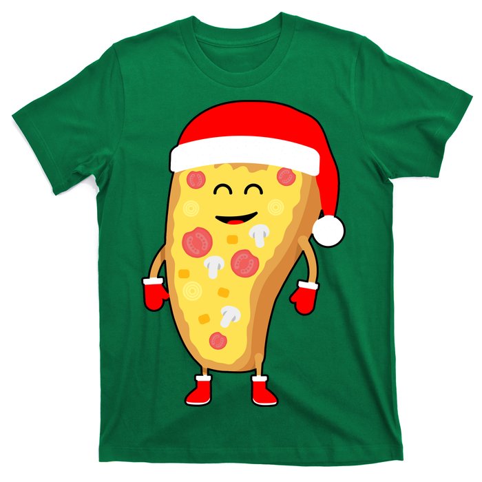 Cute Christmas Pizza Guy T-Shirt