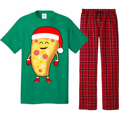 Cute Christmas Pizza Guy Pajama Set