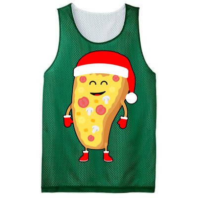 Cute Christmas Pizza Guy Mesh Reversible Basketball Jersey Tank