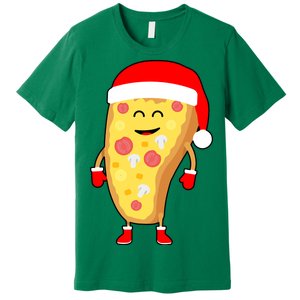 Cute Christmas Pizza Guy Premium T-Shirt