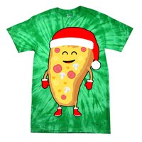 Cute Christmas Pizza Guy Tie-Dye T-Shirt