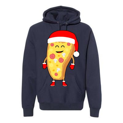 Cute Christmas Pizza Guy Premium Hoodie