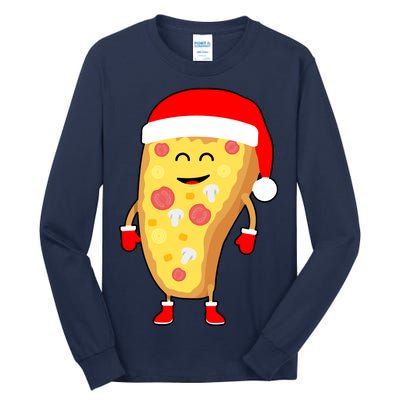 Cute Christmas Pizza Guy Tall Long Sleeve T-Shirt