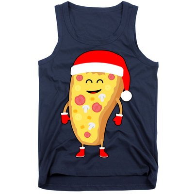 Cute Christmas Pizza Guy Tank Top