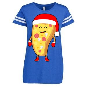 Cute Christmas Pizza Guy Enza Ladies Jersey Football T-Shirt