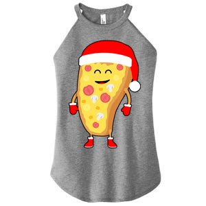 Cute Christmas Pizza Guy Women's Perfect Tri Rocker Tank