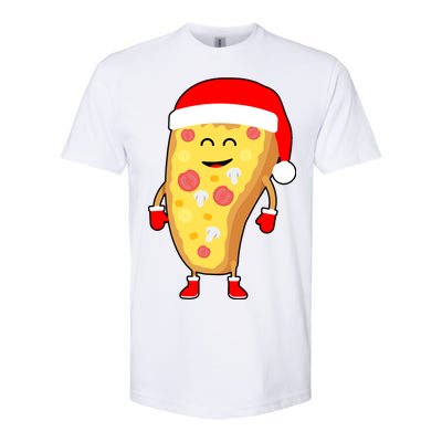 Cute Christmas Pizza Guy Softstyle® CVC T-Shirt