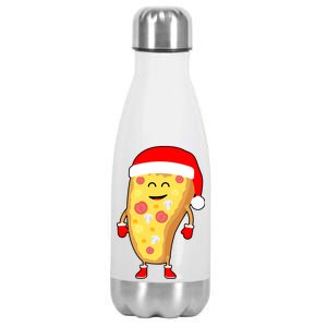 Cute Christmas Pizza Guy Stainless Steel Insulated Water Bottle