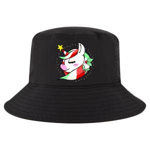 Cute Christmas Unicorn Star Mistletoe Cool Comfort Performance Bucket Hat