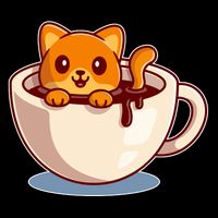 Cute Coffee Kitty Bucket Hat