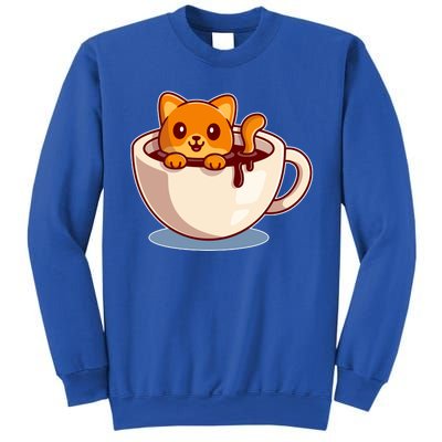 Cute Coffee Kitty Sweatshirt