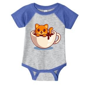 Cute Coffee Kitty Infant Baby Jersey Bodysuit