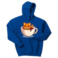 Cute Coffee Kitty Kids Hoodie