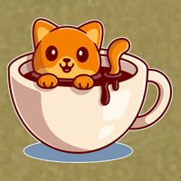Cute Coffee Kitty Garment-Dyed Women's Muscle Tee
