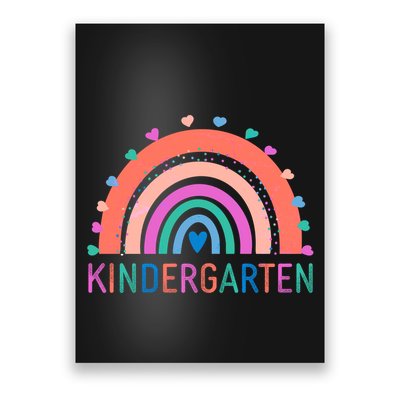 Cute Colorful Kindergarten Rainbow Poster