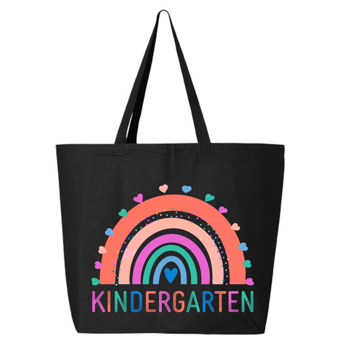 Cute Colorful Kindergarten Rainbow 25L Jumbo Tote