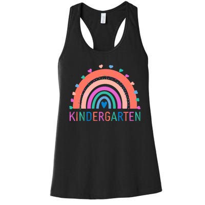 Cute Colorful Kindergarten Rainbow Women's Racerback Tank