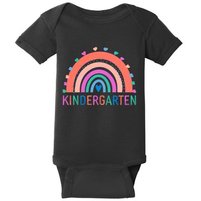 Cute Colorful Kindergarten Rainbow Baby Bodysuit