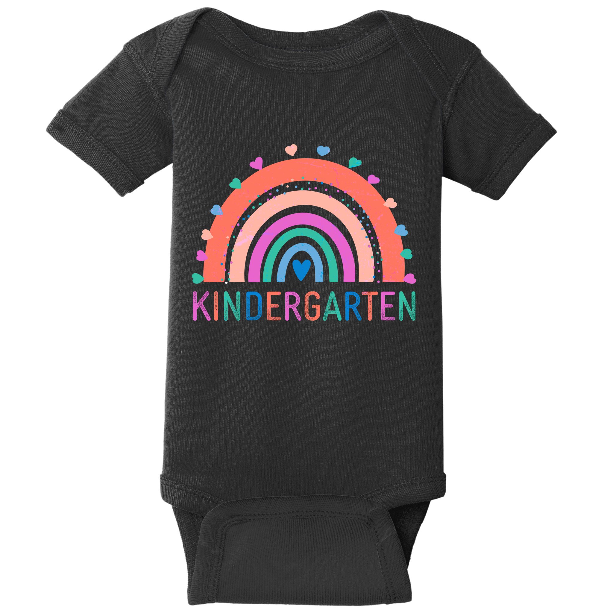 Cute Colorful Kindergarten Rainbow Baby Bodysuit