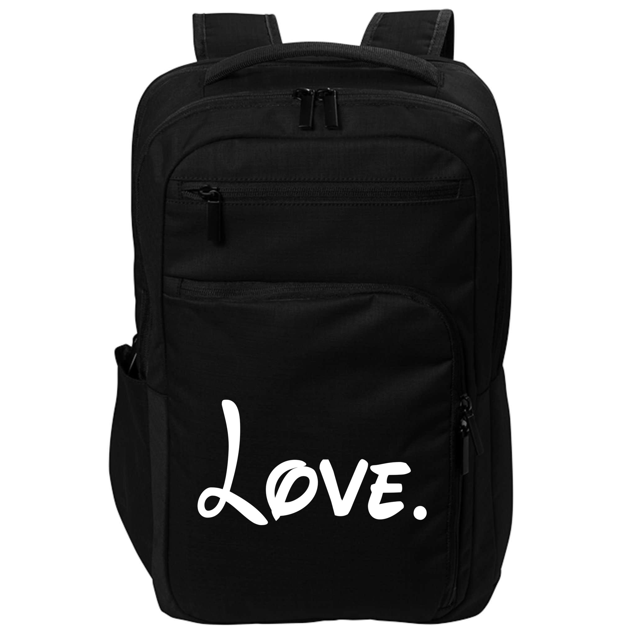Cute Cursive Love Valentines Day Impact Tech Backpack