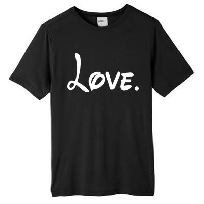 Cute Cursive Love Valentines Day Tall Fusion ChromaSoft Performance T-Shirt