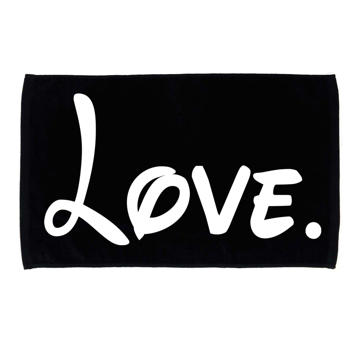 Cute Cursive Love Valentines Day Microfiber Hand Towel